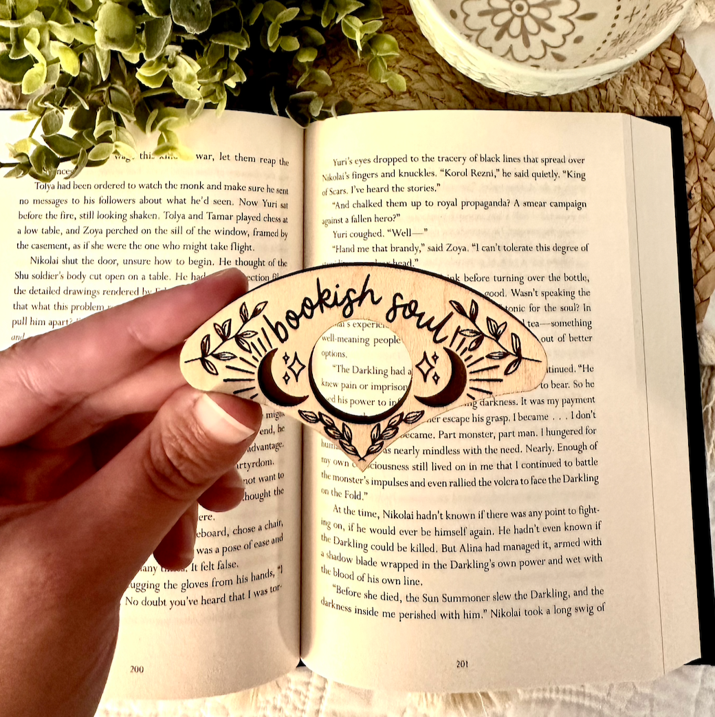 Bookish Soul Wooden Page Holder