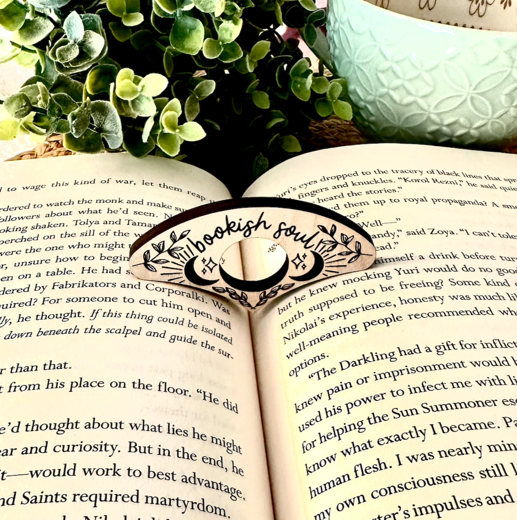 Bookish Soul Wooden Page Holder