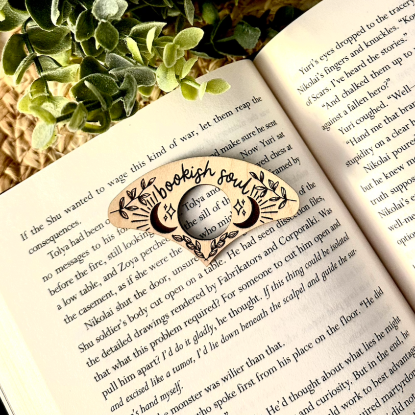 Bookish Soul Wooden Page Holder