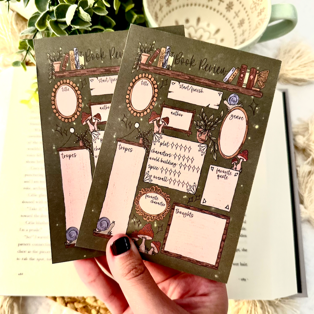 Imperfect Boho Book Review Post It Notepad